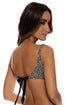 Luli Fama Luli Cheetah Scoop Neck Drawstring Top